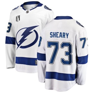 Conor Sheary Youth Fanatics Branded Tampa Bay Lightning Breakaway White Away 2022 Stanley Cup Final Jersey