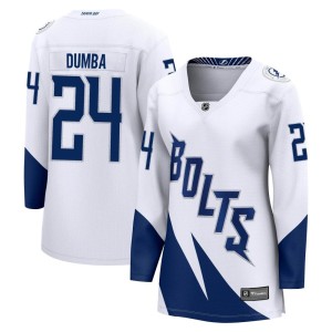 Matt Dumba Women's Fanatics Branded Tampa Bay Lightning Breakaway White 2022 Stadium Series Jersey