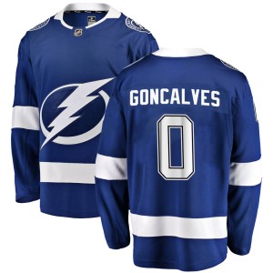 Gage Goncalves Youth Fanatics Branded Tampa Bay Lightning Breakaway Blue Home Jersey
