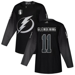 Luke Glendening Youth Adidas Tampa Bay Lightning Authentic Black Alternate 2022 Stanley Cup Final Jersey