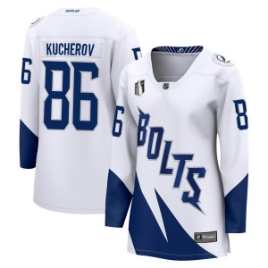 Nikita Kucherov Women's Fanatics Branded Tampa Bay Lightning Breakaway White 2022 Stadium Series 2022 Stanley Cup Final Jersey