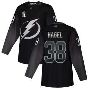Brandon Hagel Men's Adidas Tampa Bay Lightning Authentic Black Alternate 2022 Stanley Cup Final Jersey