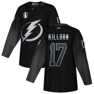 Alex Killorn Men's Adidas Tampa Bay Lightning Authentic Black Alternate 2022 Stanley Cup Final Jersey