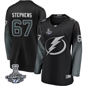 Mitchell Stephens Women's Fanatics Branded Tampa Bay Lightning Breakaway Black Alternate 2020 Stanley Cup Champions Jersey