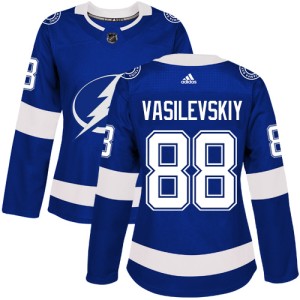 Andrei Vasilevskiy Women's Adidas Tampa Bay Lightning Authentic Royal Blue Home Jersey