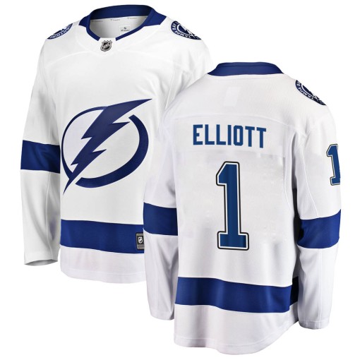 Brian Elliott Men's Fanatics Branded Tampa Bay Lightning Breakaway White Away Jersey