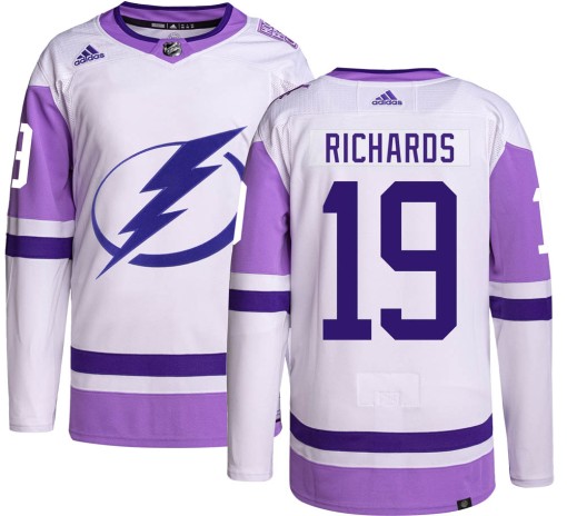 Brad Richards Men's Adidas Tampa Bay Lightning Authentic Hockey Fights Cancer Jersey