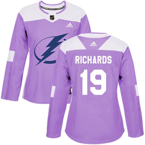 Brad Richards Women's Adidas Tampa Bay Lightning Authentic Purple Fights Cancer Practice Jersey