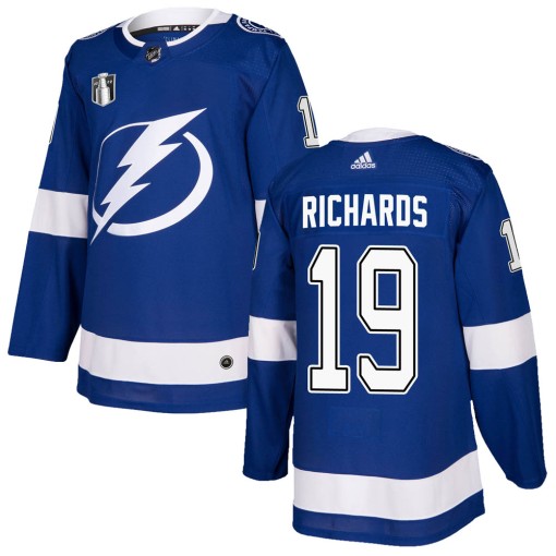 Brad Richards Youth Adidas Tampa Bay Lightning Authentic Blue Home 2022 Stanley Cup Final Jersey