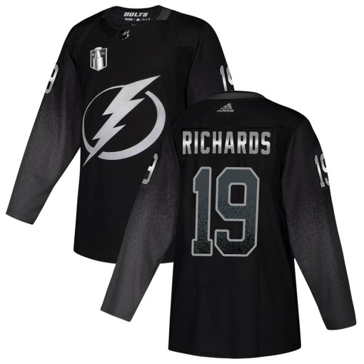 Brad Richards Men's Adidas Tampa Bay Lightning Authentic Black Alternate 2022 Stanley Cup Final Jersey
