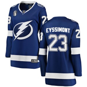 Michael Eyssimont Women's Fanatics Branded Tampa Bay Lightning Breakaway Blue Home 2022 Stanley Cup Final Jersey