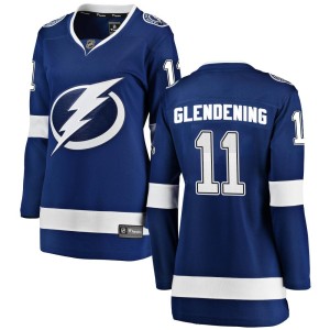 Luke Glendening Women's Fanatics Branded Tampa Bay Lightning Breakaway Blue Home Jersey