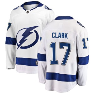 Wendel Clark Men's Fanatics Branded Tampa Bay Lightning Breakaway White Away Jersey