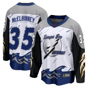 Curtis McElhinney Youth Fanatics Branded Tampa Bay Lightning Breakaway White Special Edition 2.0 Jersey