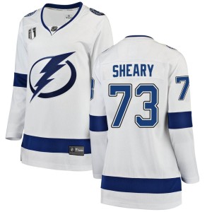 Conor Sheary Women's Fanatics Branded Tampa Bay Lightning Breakaway White Away 2022 Stanley Cup Final Jersey