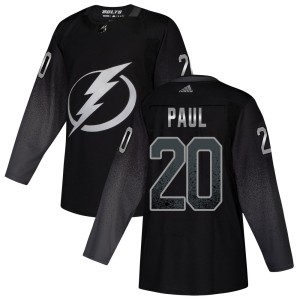 Nicholas Paul Youth Adidas Tampa Bay Lightning Authentic Black Alternate Jersey