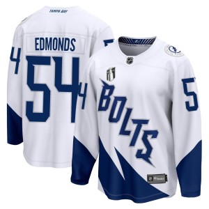 Lucas Edmonds Men's Fanatics Branded Tampa Bay Lightning Breakaway White 2022 Stadium Series 2022 Stanley Cup Final Jersey
