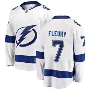 Haydn Fleury Youth Fanatics Branded Tampa Bay Lightning Breakaway White Away Jersey