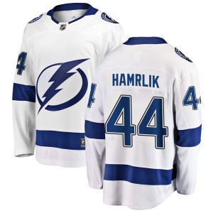 Roman Hamrlik Youth Fanatics Branded Tampa Bay Lightning Breakaway White Away Jersey