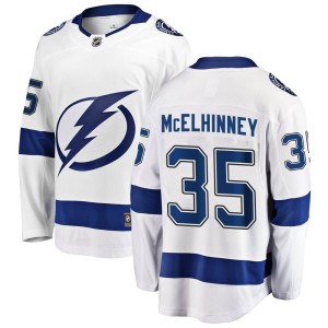 Curtis McElhinney Youth Fanatics Branded Tampa Bay Lightning Breakaway White Away Jersey