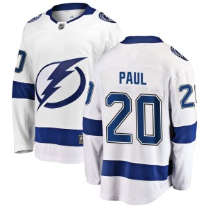 Nicholas Paul Youth Fanatics Branded Tampa Bay Lightning Breakaway White Away Jersey