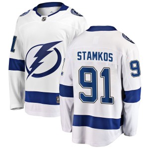 Steven Stamkos Youth Fanatics Branded Tampa Bay Lightning Breakaway White Away Jersey