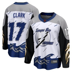 Wendel Clark Men's Fanatics Branded Tampa Bay Lightning Breakaway White Special Edition 2.0 Jersey