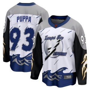 Daren Puppa Men's Fanatics Branded Tampa Bay Lightning Breakaway White Special Edition 2.0 Jersey