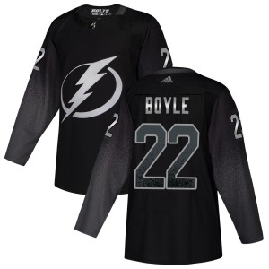 Dan Boyle Men's Adidas Tampa Bay Lightning Authentic Black Alternate Jersey