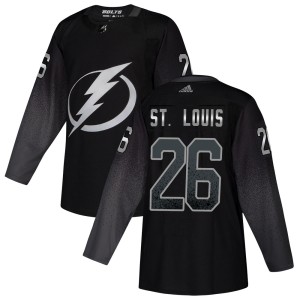 Martin St. Louis Men's Adidas Tampa Bay Lightning Authentic Black Alternate Jersey