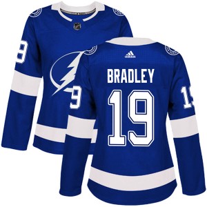 Brian Bradley Women's Adidas Tampa Bay Lightning Authentic Blue Home Jersey