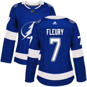 Haydn Fleury Women's Adidas Tampa Bay Lightning Authentic Blue Home Jersey