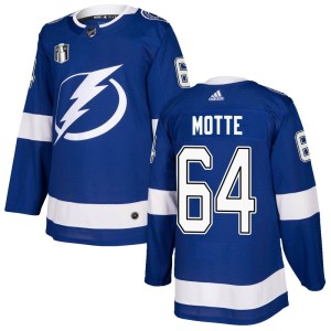 Tyler Motte Youth Adidas Tampa Bay Lightning Authentic Blue Home 2022 Stanley Cup Final Jersey