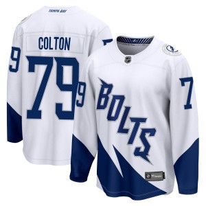 Ross Colton Men's Fanatics Branded Tampa Bay Lightning Breakaway White 2022 Stadium Series Jersey