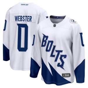 McKade Webster Men's Fanatics Branded Tampa Bay Lightning Breakaway White 2022 Stadium Series Jersey