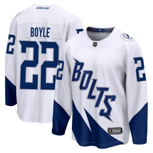 Dan Boyle Youth Fanatics Branded Tampa Bay Lightning Breakaway White 2022 Stadium Series Jersey