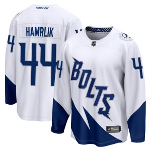 Roman Hamrlik Youth Fanatics Branded Tampa Bay Lightning Breakaway White 2022 Stadium Series Jersey