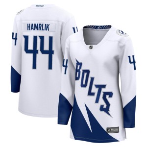 Roman Hamrlik Women's Fanatics Branded Tampa Bay Lightning Breakaway White 2022 Stadium Series Jersey