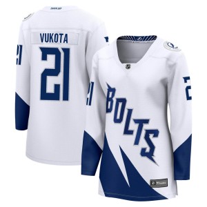 Mick Vukota Women's Fanatics Branded Tampa Bay Lightning Breakaway White 2022 Stadium Series Jersey