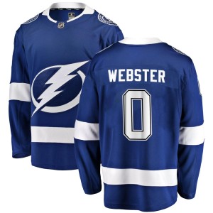 McKade Webster Youth Fanatics Branded Tampa Bay Lightning Breakaway Blue Home Jersey