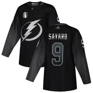 Denis Savard Youth Adidas Tampa Bay Lightning Authentic Black Alternate 2022 Stanley Cup Final Jersey